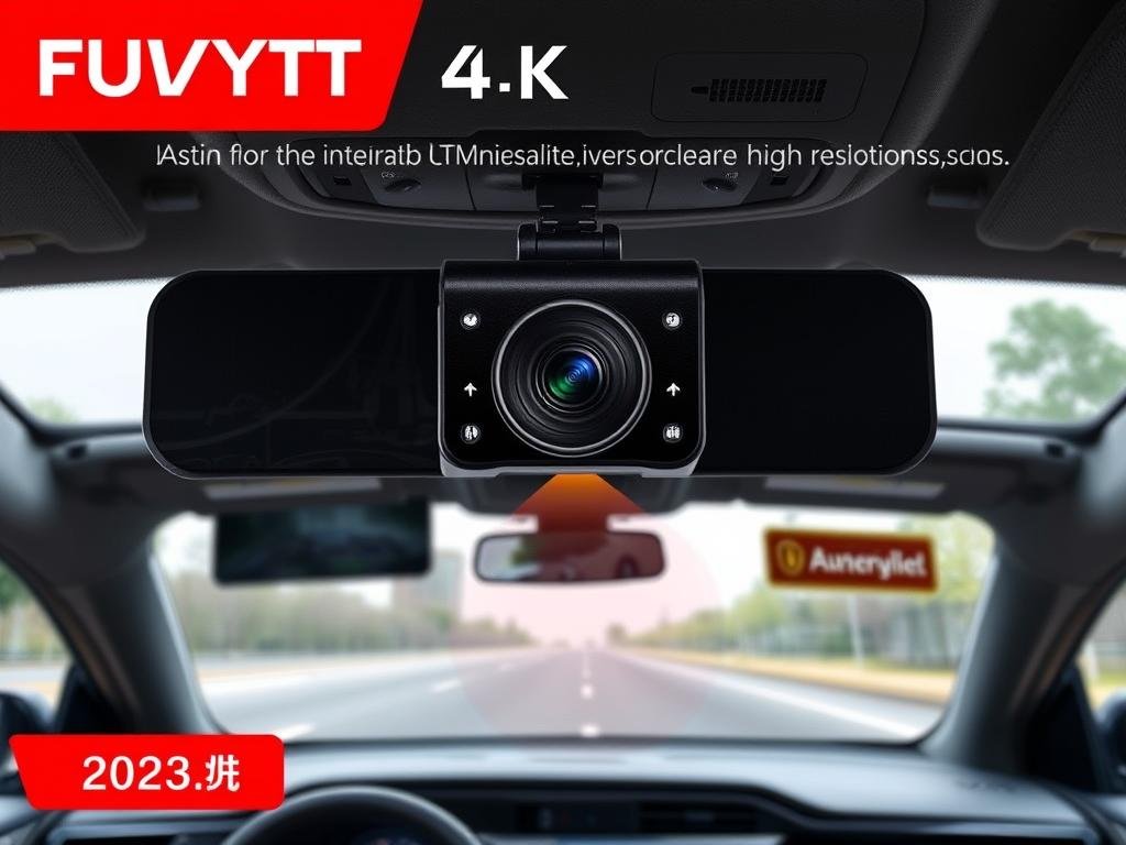 FUVYMYT 4K Dash Cam for Toyota RAV4 2025 showing front camera view