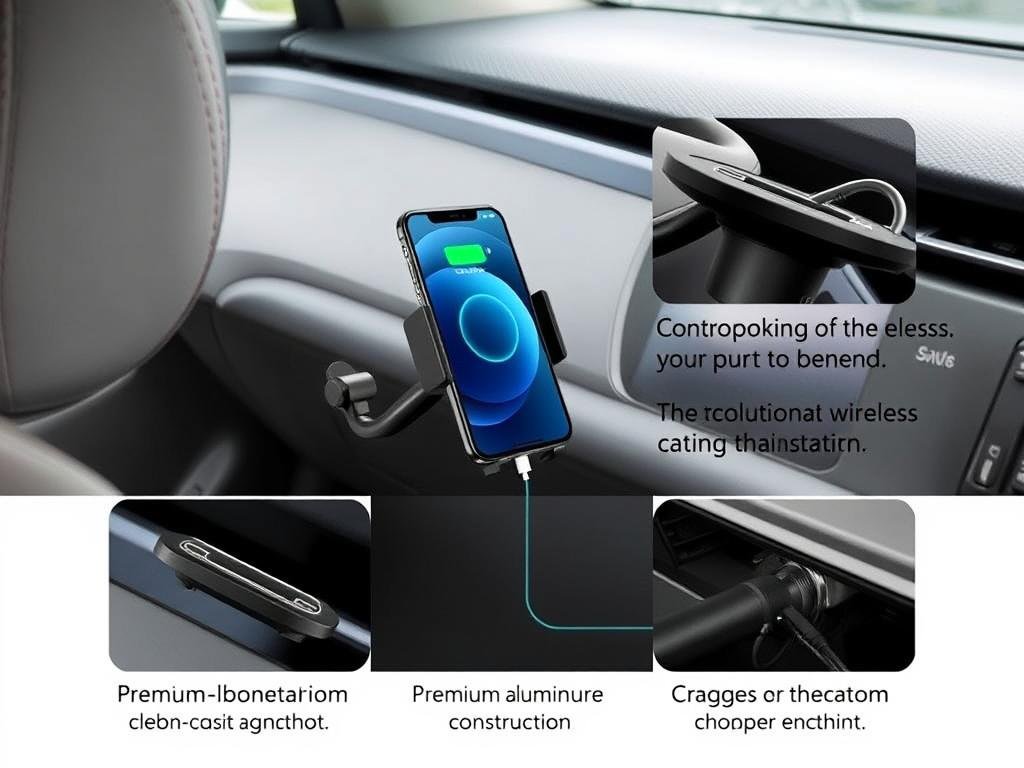 Offroam MagSafe Qi2 Charging Mount for Toyota Corolla showing wireless charging capability