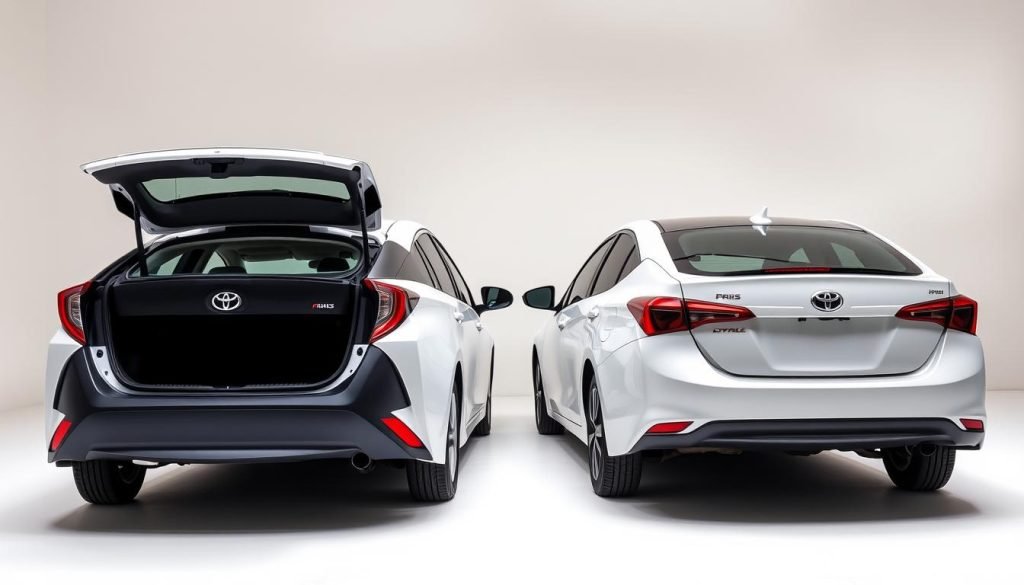 Prius vs Corolla Hybrid Cargo Space Comparison