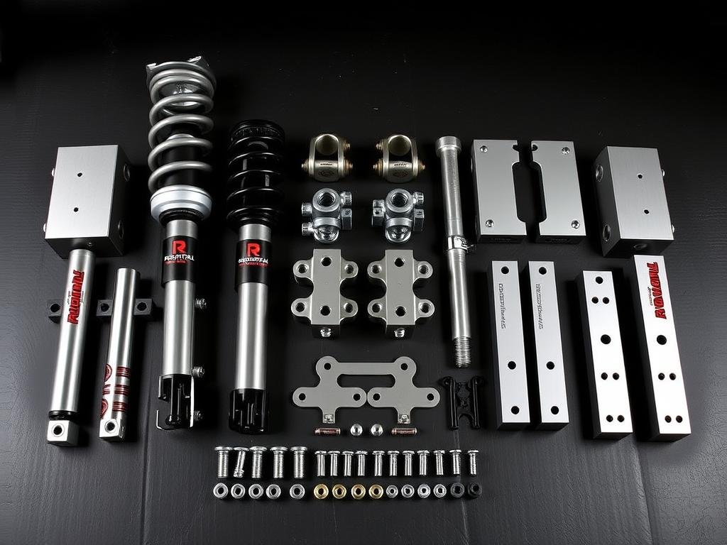 RoughTrail 2.5-inch suspension lift kit for Toyota Corolla with all components