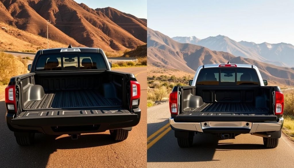 Tacoma and Frontier Truck Bed Comparison