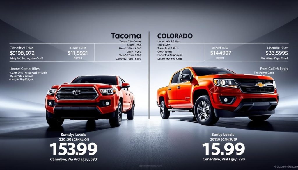 Tacoma vs Colorado Pricing Comparison