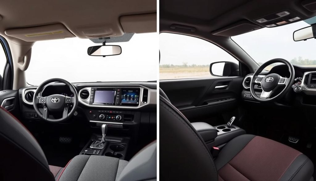 Tacoma vs Frontier Interior Comparison