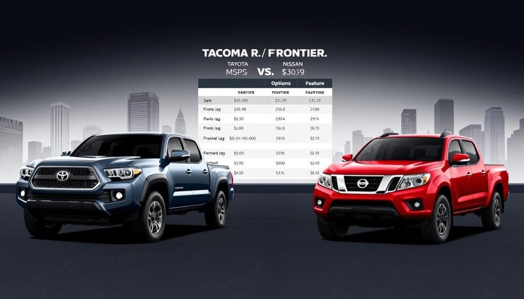 Tacoma vs Frontier Truck Pricing Comparison