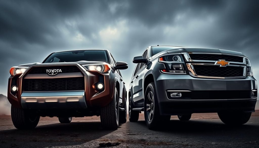 Toyota 4Runner and Chevrolet Tahoe Exterior Design Comparison