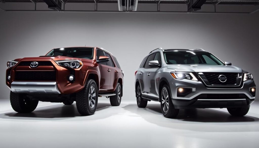Toyota 4Runner and Nissan Pathfinder Exterior Comparison