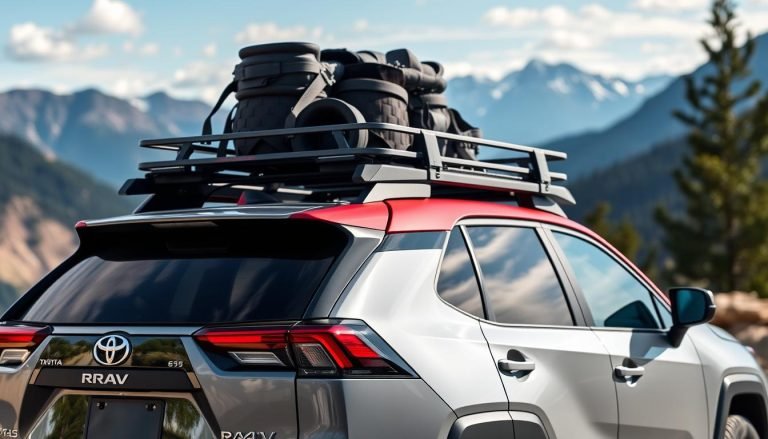 Toyota RAV4 roof rack installed on a 2023 model - best roof rack for Toyota RAV4 2025 review