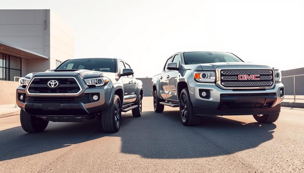 Toyota Tacoma and GMC Canyon Exterior Comparison