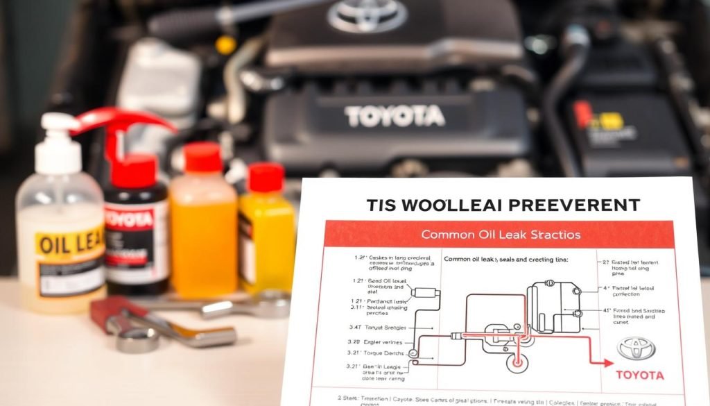 Toyota maintenance schedule oil leak prevention