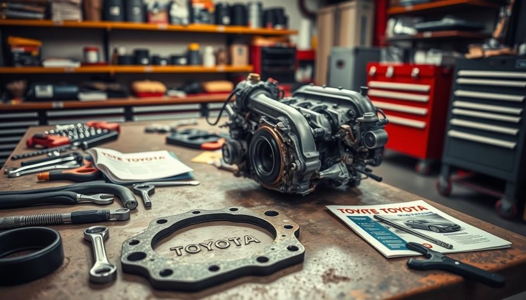 Toyota oil leak repair gasket replacement
