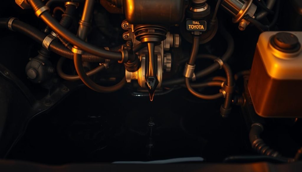 Toyota oil leak symptoms detection