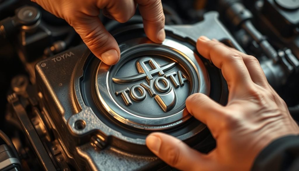 Toyota timing cover seal replacement process