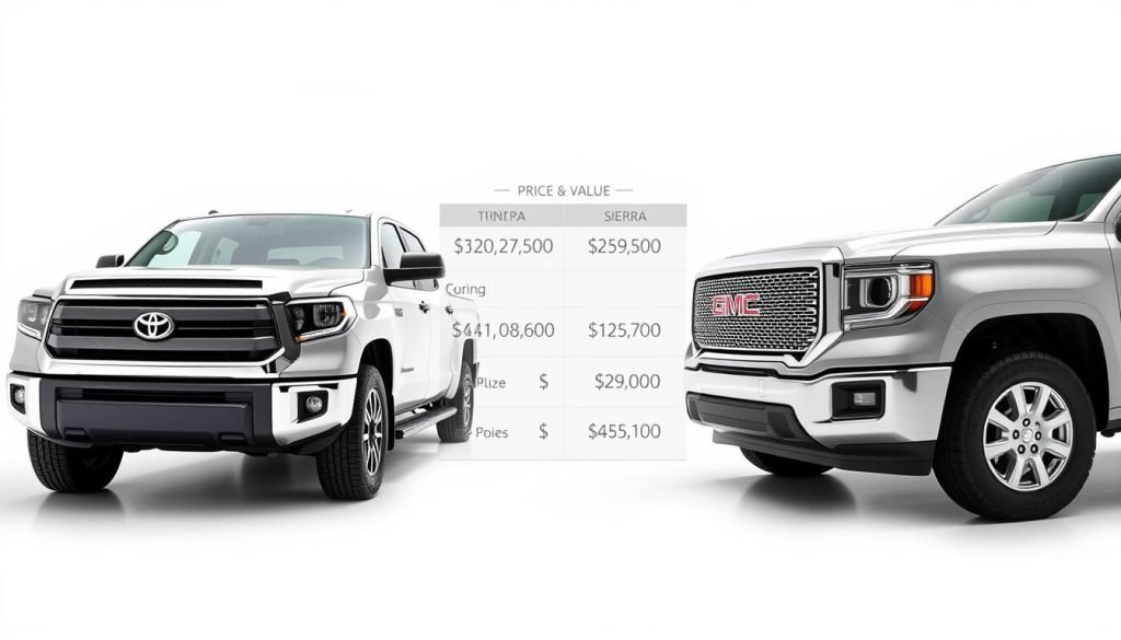 Truck Comparison Pricing Tundra vs Sierra