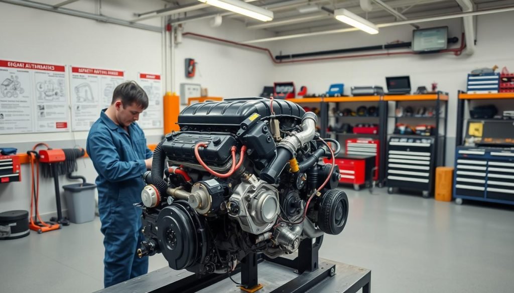automotive safety procedures for engine work