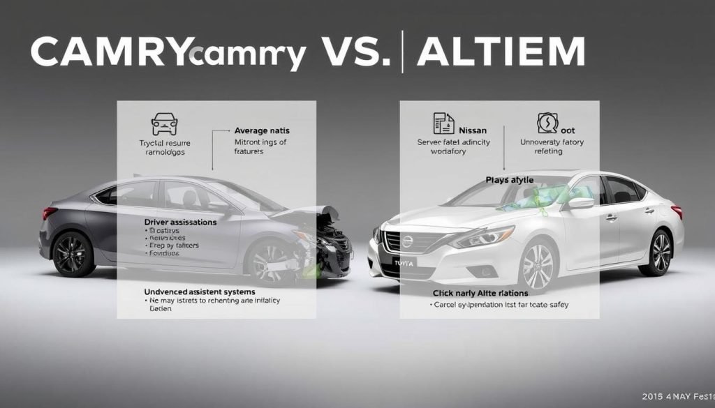 Camry and Altima Safety Features Comparison