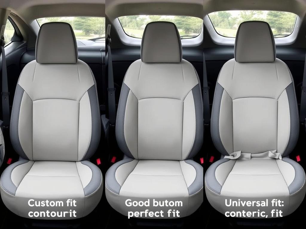 Comparison of different Toyota Prius seat cover fit types