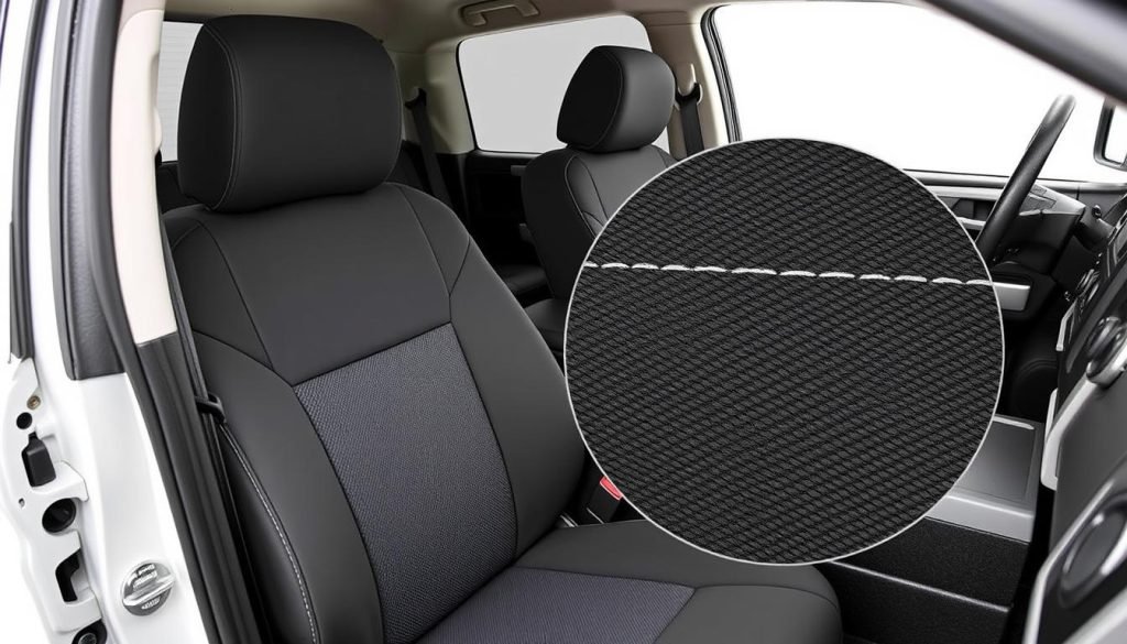 CoverMaster XD Neoprene Toyota Tundra seat covers installed - best Toyota Tundra seat covers 2025 review