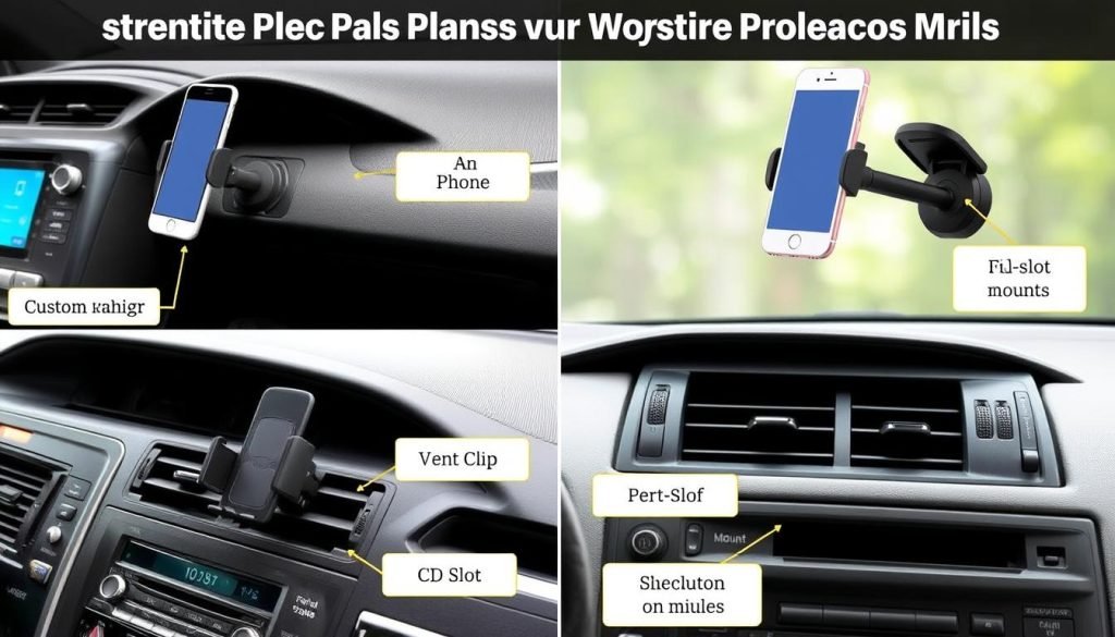 Different types of Toyota Prius phone mounts compared side by side - Toyota Prius phone mount buying guide