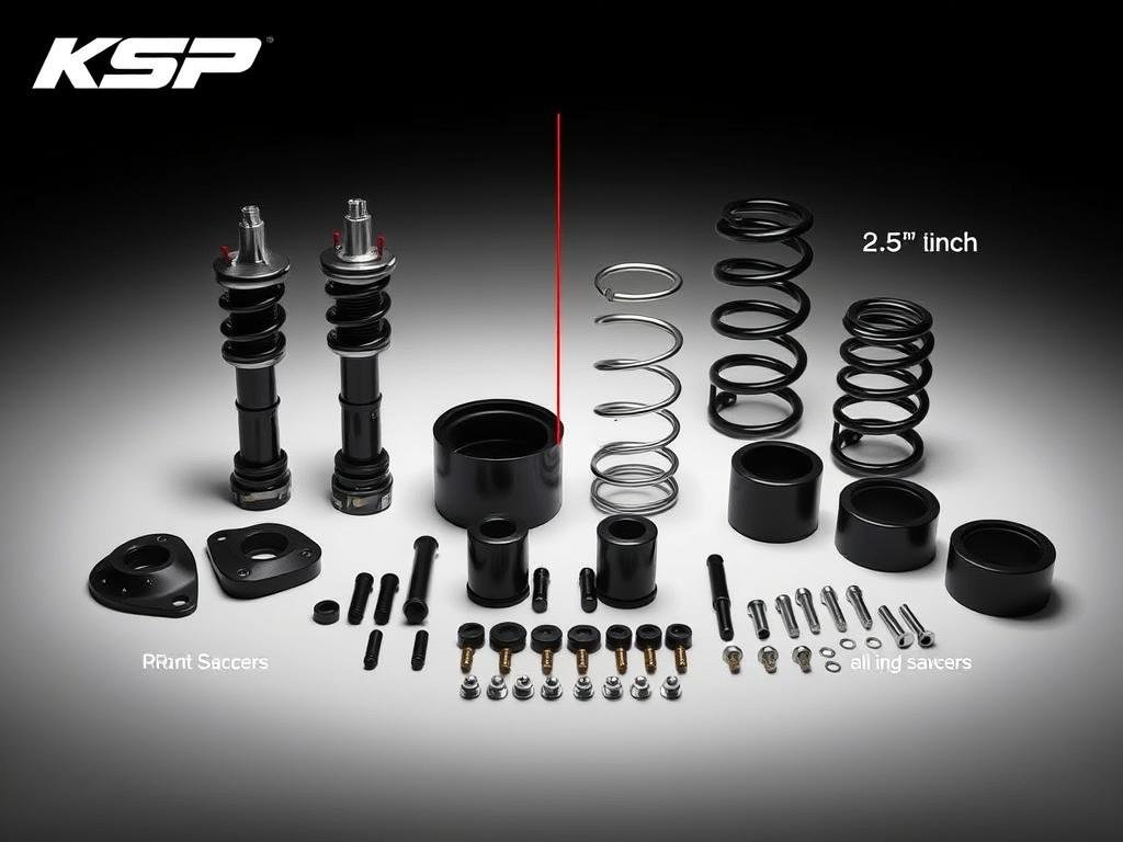 KSP RAV4 Full Lift Kit with front and rear spacers - best Toyota RAV4 lift kit 2025 review