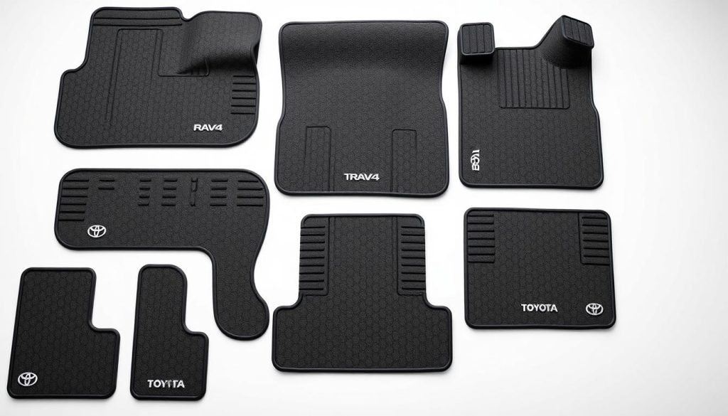 Top 5 floor mats for Toyota RAV4 displayed side by side