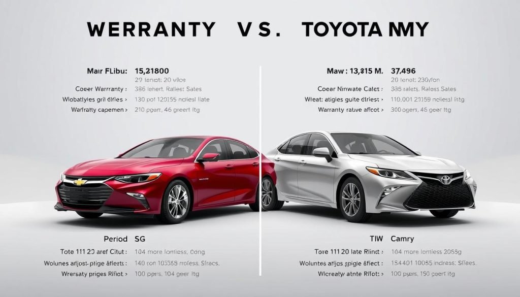 Warranty Coverage Comparison for Chevrolet Malibu and Toyota Camry