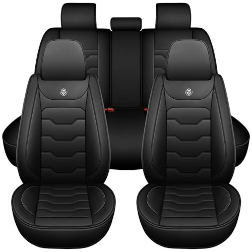 Wertigen Black Leather Seat Covers for Camry